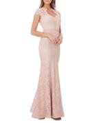 Js Collections Lace Mermaid Gown