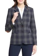 Tommy Hilfiger Plaid Two-button Front Blazer