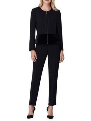 Tahari Arthur S. Levine Peplum Jacket Pant Suit