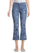 Michael Michael Kors Floral-embroidered Jeans