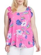 Rachel Rachel Roy Plus Libby Ruffled Sleeveless Top