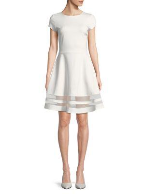 Design Lab Lord & Taylor Short Sleeve Teacup Dress