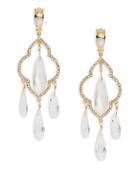 Kate Spade New York Lantern Gems Quatrefoil Crystal Chandelier Earrings