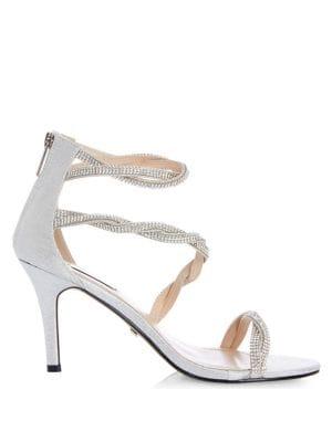 Quiz Diamante Twist Bridal Sandals