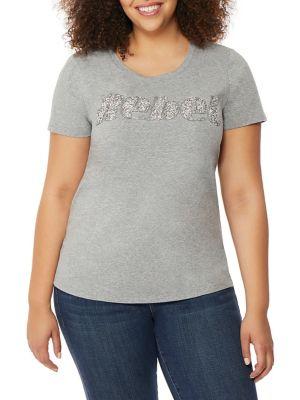 Rebel Wilson X Angels Plus Fitted Scoop Neck Tee