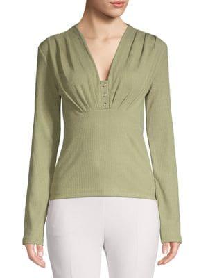 Cmeo Collective V-neck Long-sleeve Top