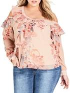 City Chic Plus Sweet Delilah Relaxed-fit Top