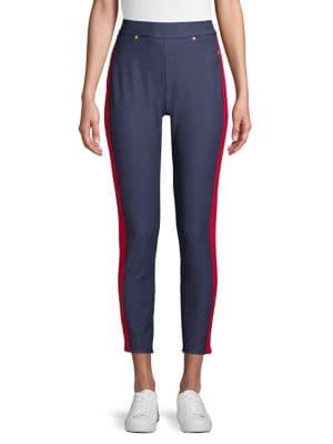 Michael Michael Kors Striped Stretch Leggings