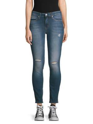 Calvin Klein Skinny Distressed Jeans