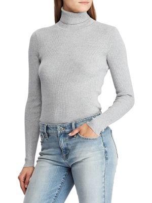 Lauren Ralph Lauren Petite Petite Ribbed Turtleneck Sweater