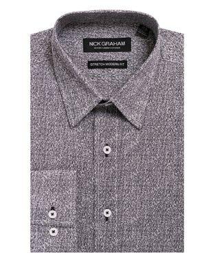 Nick Graham Heathered Button-down Shirt