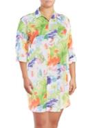 Lauren Ralph Lauren Multi Floral Shirt Dress