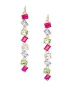 Design Lab Lord & Taylor Crystal Multicolored Drop Earrings