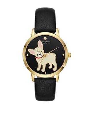Kate Spade New York Grand Metro Leather-strap Watch
