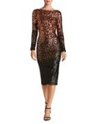 Dress The Population Emery Ombre Sequined Bodycon Dress