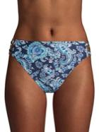 Michael Michael Kors Sweetheart Paisley High-waist Swim Bottoms