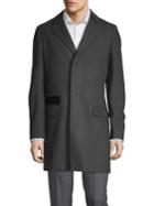 Black Brown Chesterfield Top Coat