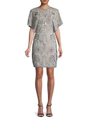 Molly Bracken Butterfly-sleeve Sheath Dress