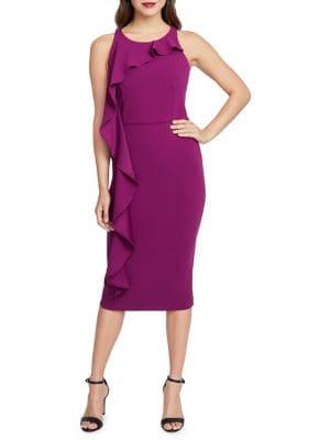 Rachel Rachel Roy Jade Cascade Ruffle Sheath Dress