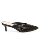 Nanette Lepore Hazel Laser-cut Faux Leather Mules