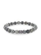Lord & Taylor Stainless Steel Beaded Bracelet