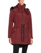 Jessica Simpson Faux Fur Trimmed Water Resistant Hooded Parka