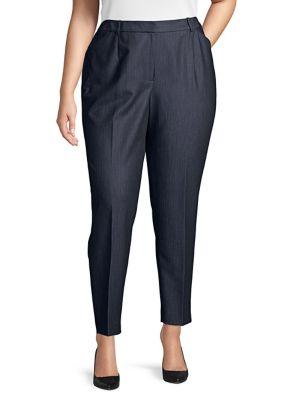 Tahari Arthur S. Levine Plus Slim-fit Pants