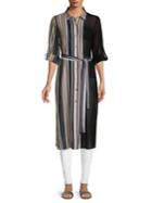 Calvin Klein Striped Long-sleeve Tunic