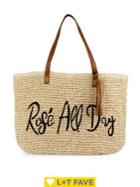 Straw Studios Rose All Day Woven Tote