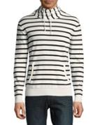 Black Brown Stripe Turtleneck Sweater