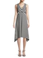 Jones New York Striped Knit Dress