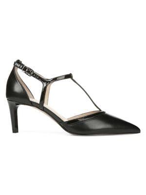 Franco Sarto Jaya Ankle-strap Faux Leather Pumps