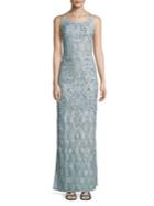 Aidan By Aidan Mattox Embellished Lace Gown
