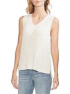 Vince Camuto Etheral Dawn Knit Sleeveless V-neck Sweater