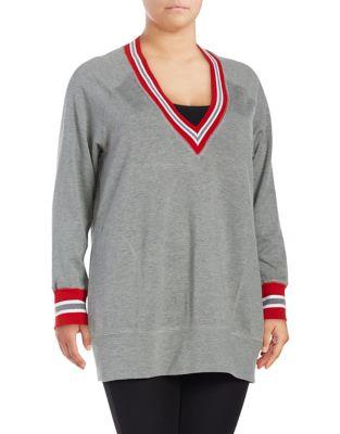 Melissa Mccarthy Seven7 Plus Heathered Sweatshirt