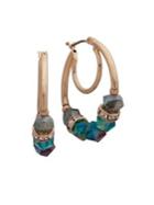 Lonna & Lilly Stone-cluster Hoop Earrings