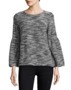 Two By Vince Camuto Roundneck Bell-sleeve Top