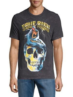 True Religion Washed Skull Graphic Tee