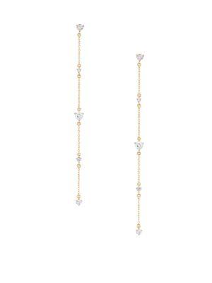 Adina Reyter 14k Yellow Gold & Diamond Amigos Chain Drop Earrings