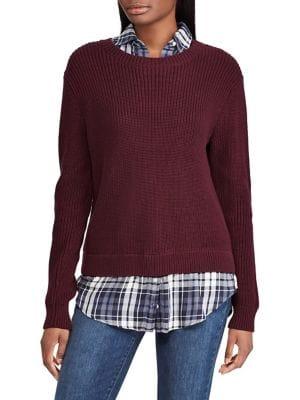 Lauren Ralph Lauren Mock-layered Long-sleeve Sweater