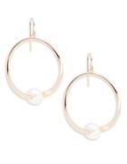 Cara Faux Pearl-accented Ring Drop Earrings