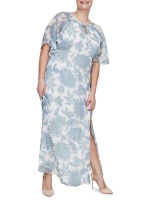 Junarose Plus Amia Risia Short-sleeve Maxi Dress