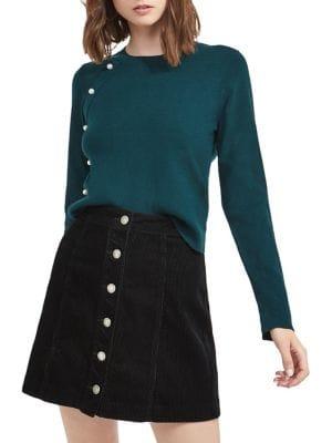 Miss Selfridge Faux-pearl Knit Pullover