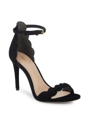 Rachel Zoe Ava Scalloped Suede Sandals
