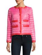 Kate Spade New York Contrast-trimmed Packable Quilted Jacket