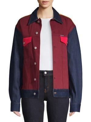 Calvin Klein Classic Colorblock Trucker Jacket