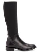 Aquatalia Nina Leather Cashmere Riding Boots