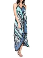 Nic+zoe Plus Printed Asymmetrical Maxi Dress