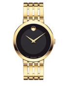 Movado Esperanza Yellow Gold Pvd Finished Stainless Steel Bracelet Watch