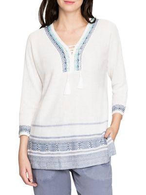 Nic+zoe Island Hop Fringe Top